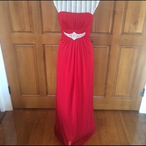 PacificPlex Goddess Red Formal Gown